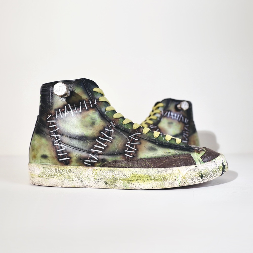 Custom Nike Blazers “Frankenstein”